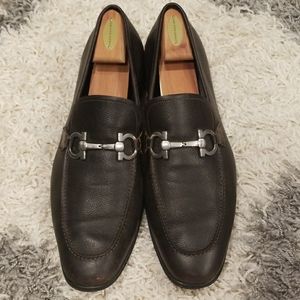Salvatore Ferragamo Mens Dark Brown Dress Shoes